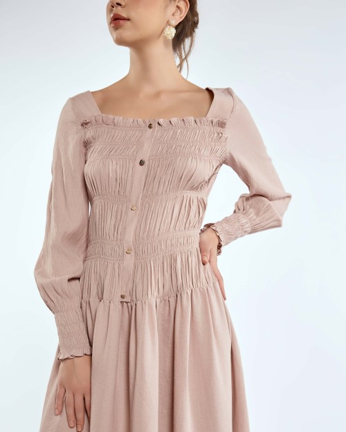 SIXDO Woven Flared Dress 2025